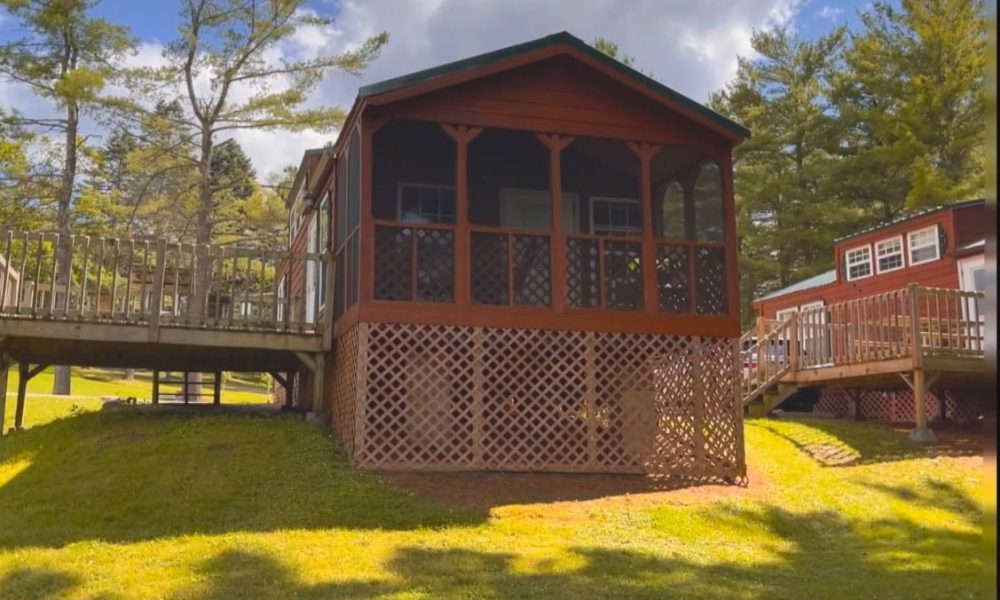 Amr Terrestrial Cabin Deck From Lake
