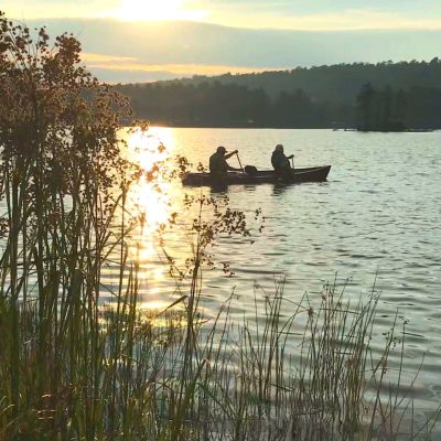 Canoeing Sunset Lake 2023