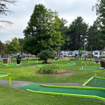 A mini golf course in a western New York park.